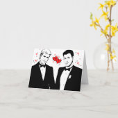 Gay Bruiloft - speciaal verzoek Kaart (Gele Bloem)