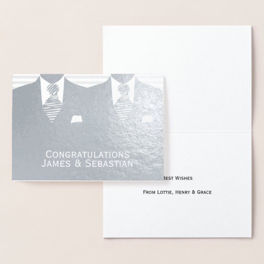 gay bruiloft twee kamers gefeliciteerd folie kaarten (Display)