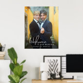 Gay bruiloft welkom twee kamers foto poster (Thuiskantoor)