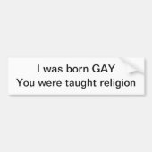 Gay Bumpersticker (Voorkant)