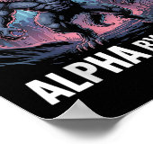 Gay by Chance Alpha By Choice Funny Alpha Wolf Mem Poster (Hoek)