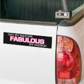 Gay by Natuur, geweldig van keuze! Bumpersticker (Op Truck)