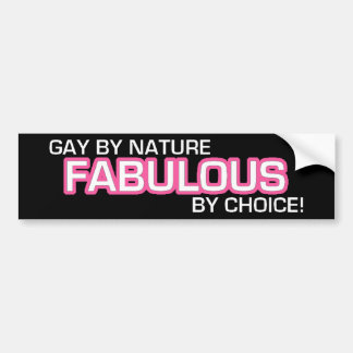 Gay by Natuur, geweldig van keuze! Bumpersticker