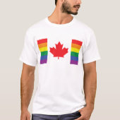 Gay Canada Flag T-shirt (Voorkant)