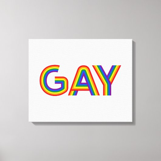 GAY CANVAS AFDRUK (Voorkant)