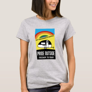 Gay caravan camping t-shirt
