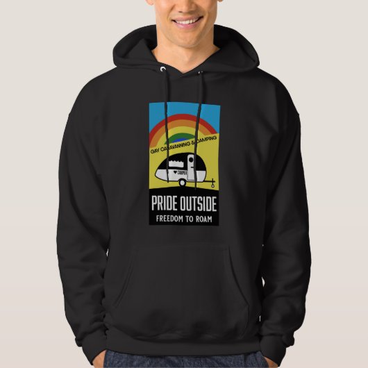 Gay caravan camping T-Shirt (Voorkant)
