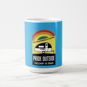 Gay caravan camping T-Shirt Koffiemok