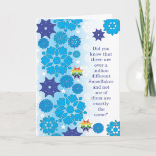 Gay Cards - Snowflakes Feestdagen Kaart