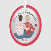 Gay caucasian Mr. en Mr. Ornament (voorkant)