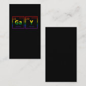 Gay Chemist LGBTQ Chemistry Rainbow Colors Visitekaartje (Voorkant / Achterkant)