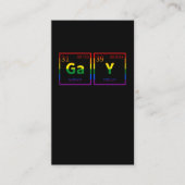 Gay Chemist LGBTQ Chemistry Rainbow Colors Visitekaartje (Voorkant)