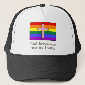 Gay Christelijke vlag slogan Trucker Pet