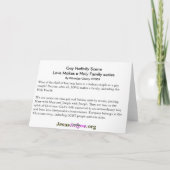 Gay Christmas Kaart (Achterkant)