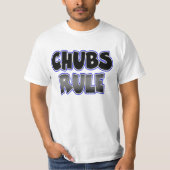 Gay Chubby Chaser Chubs Rule T-shirt (Voorkant)