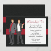 Gay Cocktail Party Uitnodiging (Voorkant / Achterkant)