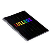Gay Colleg Rainbow Pinstripes-laptop Notitieboek (Rechterzijde)