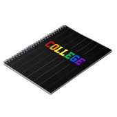 Gay Colleg Rainbow Pinstripes-laptop Notitieboek (Linkerzijde)