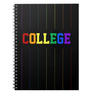 Gay Colleg Rainbow Pinstripes-laptop Notitieboek