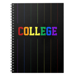 Gay Colleg Rainbow Pinstripes-laptop Notitieboek