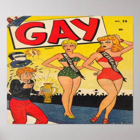 Gay Comics - Comic Book Poster (Voorkant)