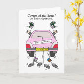 Gay Couple Elopement Gefeliciteerd Kaart (Gele Bloem)