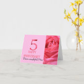 Gay Couple Jubileum Card Roze Rose Kaart (Gele Bloem)