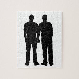 Gay Couple Silhouette Legpuzzel