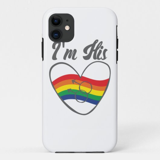 Gay Couples Matching LGBT Ik ben zijn Gay Pride Case-Mate iPhone Case (Achterkant)