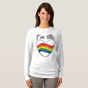 Gay Couples Matching LGBT Ik ben zijn Gay Pride T-shirt