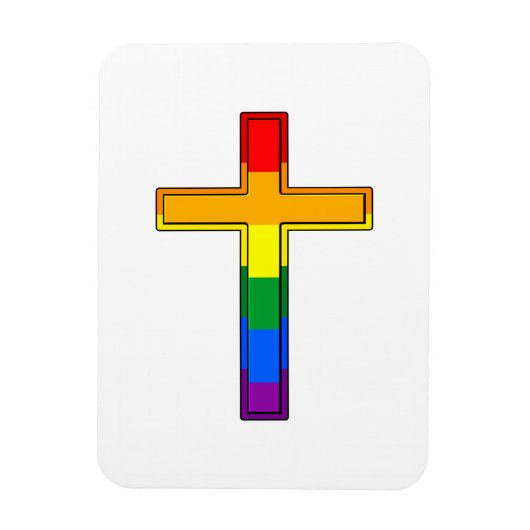 Gay Cross Magneet (Verticaal)