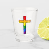 Gay Cross Shot Glas (Voorkant)
