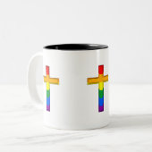 Gay Cross Tweekleurige Koffiemok (Voorkant links)