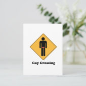 GAY CROSSING BRIEFKAART (Staand voorkant)