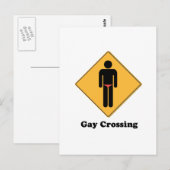 GAY CROSSING BRIEFKAART (Voorkant / Achterkant)