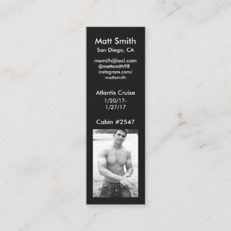 Gay Cruise Card Mini Visitekaartje