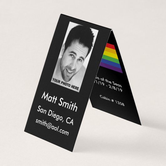 Gay Cruise Card Visitekaartje (Voorkant)