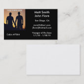 Gay Cruise Card Visitekaartje (Voorkant / Achterkant)
