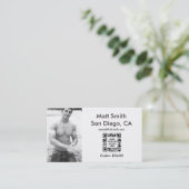 Gay Cruise Kaart (met achterzijde en QR-code) Visitekaartje (Staand voorkant)