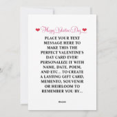 Gay Cupid Twink Valentijnsdag gepersonaliseerd Feestdagenkaart (Achterkant)