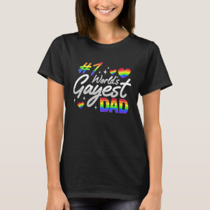 Gay Dad Pride LGBTQ Father voor een Pride Parade T-shirt