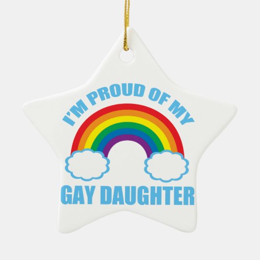 Gay Daughter Keramisch Ornament (Voorkant)