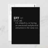 GAY (definitie) Briefkaart (Voorkant / Achterkant)