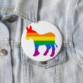 GAY DEMOCRAT.png Ronde Button 4,0 Cm (In situ)
