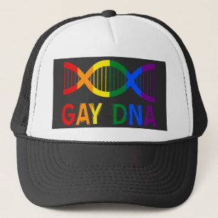 GAY DNA LGBT Rainbow Pride Trucker Pet