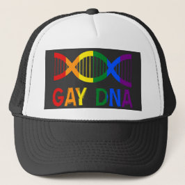 GAY DNA LGBTQ+ Rainbow Pride Trucker Pet
