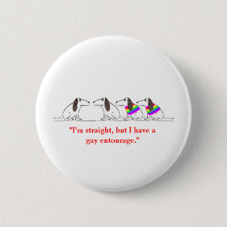 Gay Dog Cartoon #3 Ronde Button 5,7 Cm