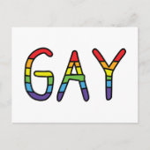 Gay Doodle-ontwerp Briefkaart (Voorkant)