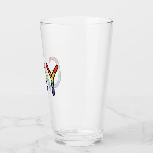 Gay Doodle-ontwerp Glas (Links)