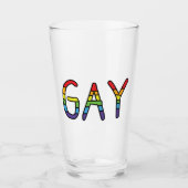 Gay Doodle-ontwerp Glas (Voorkant)
